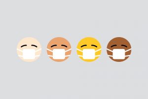 emojis in face mask